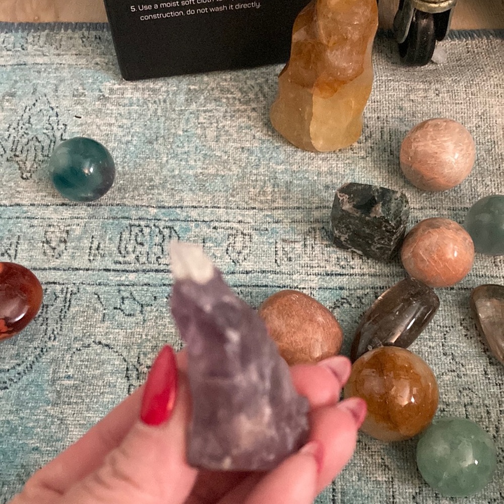 Amethyst Crystal Tooth Home Accent